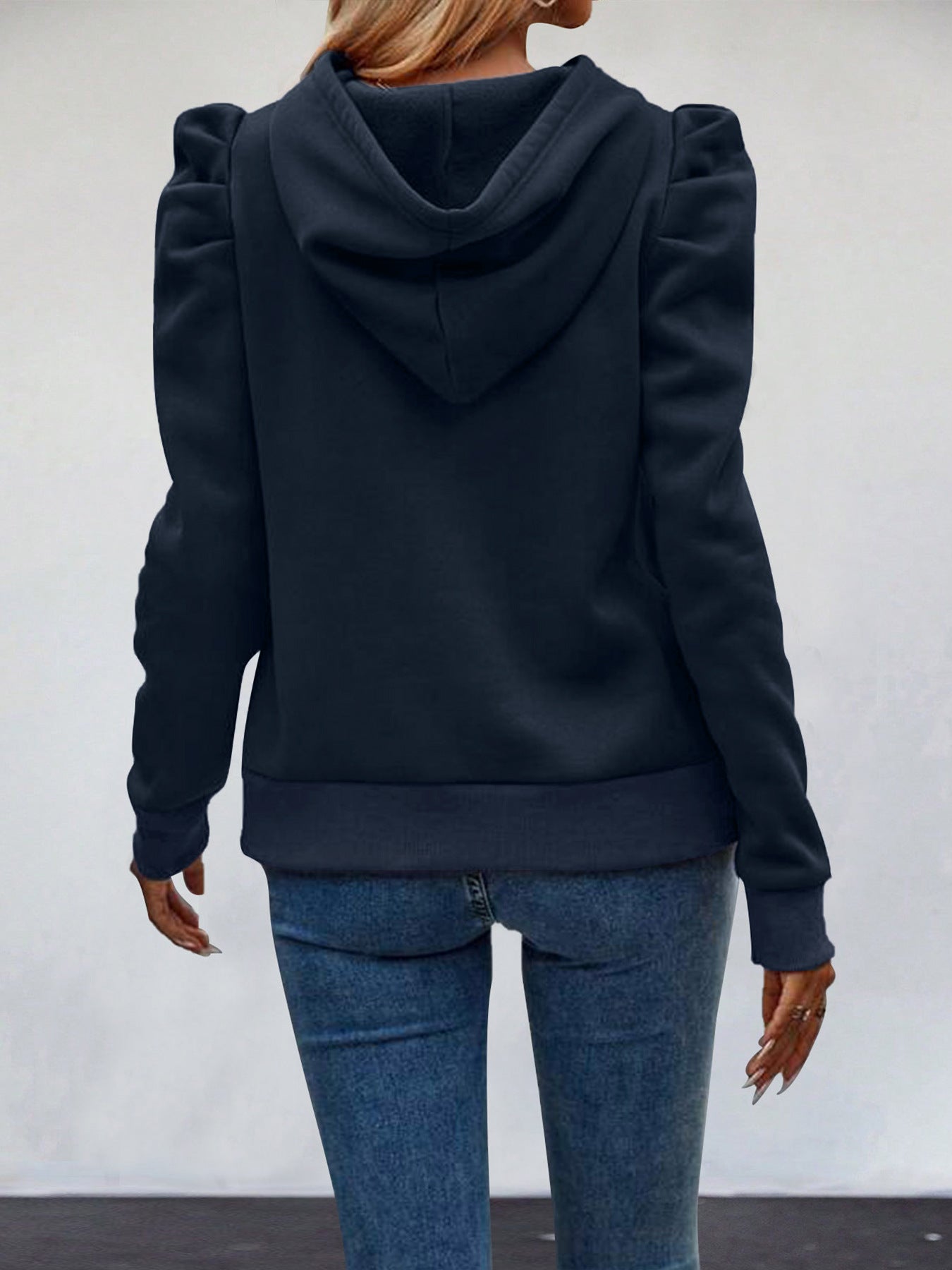 Women’s Puff Sleeve Hooded Top