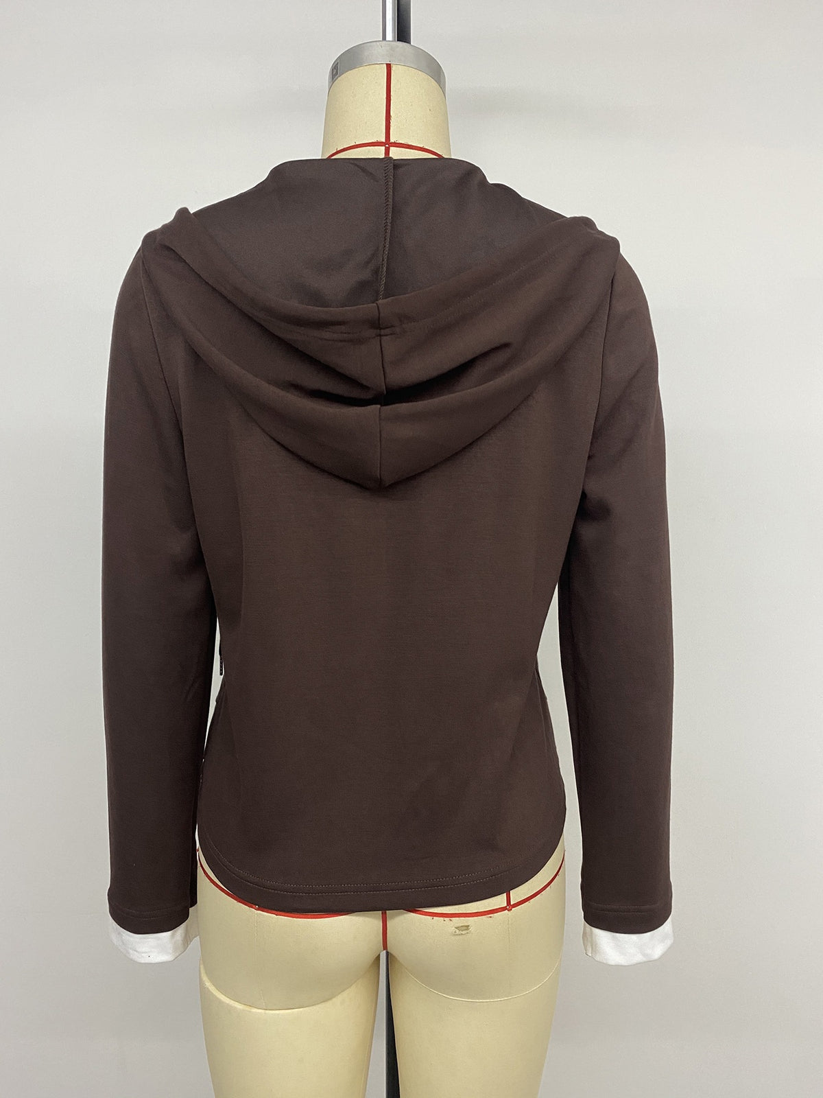 Women’s Hooded Long Sleeve Button Top