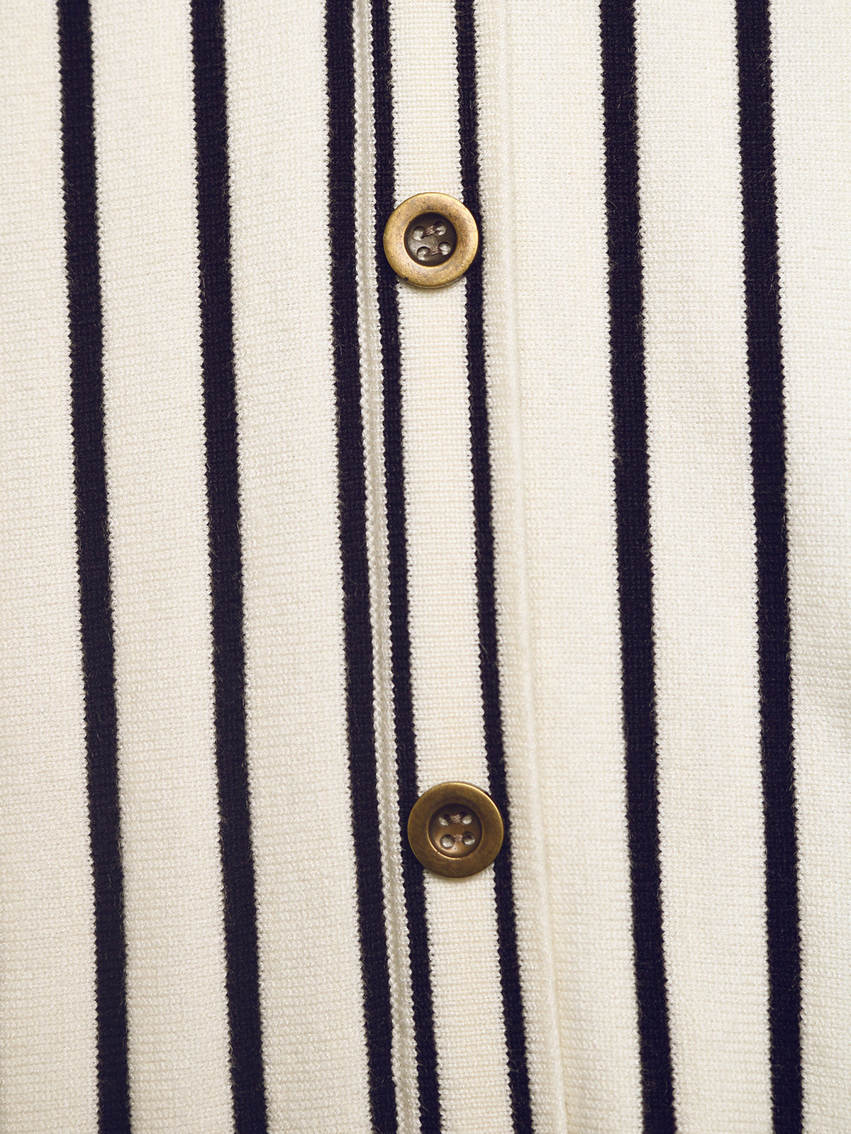 Women’s Striped Button Front Knit Top