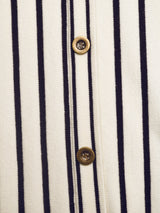Women’s Striped Button Front Knit Top
