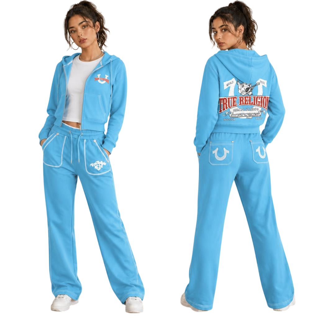 Women’s Hooded Zip-Up Two-Piece Set