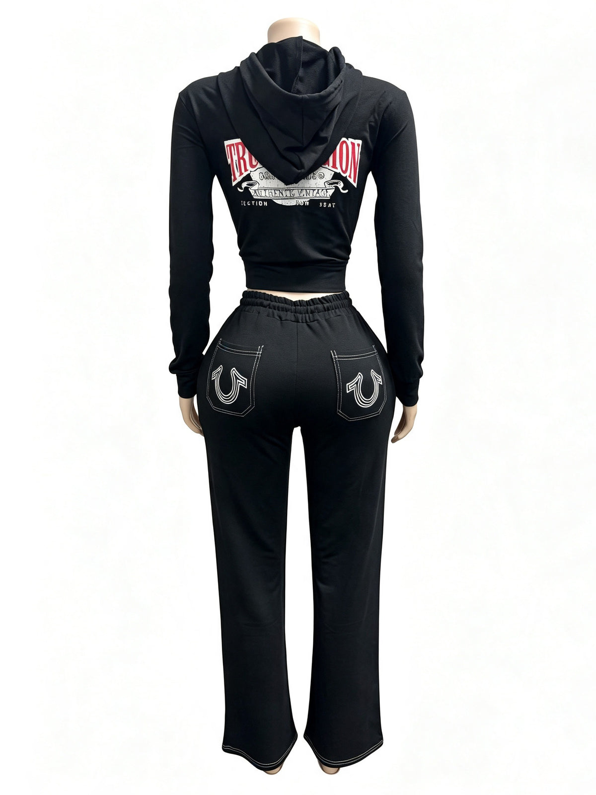 Women’s Hooded Zip-Up Two-Piece Set