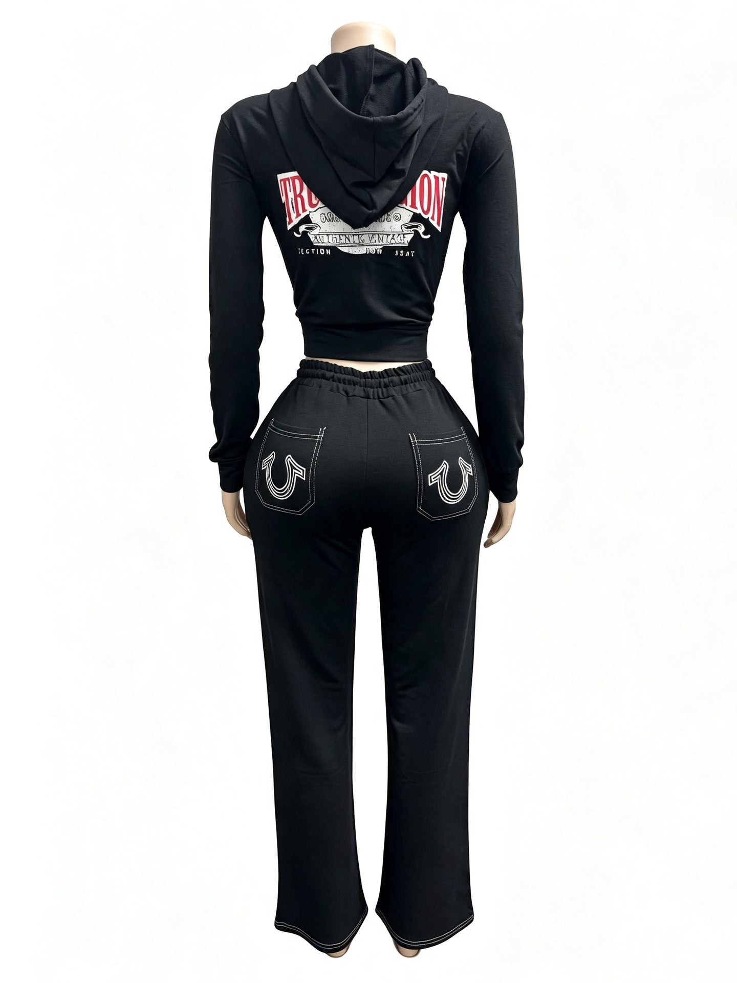 Women’s Hooded Zip-Up Two-Piece Set