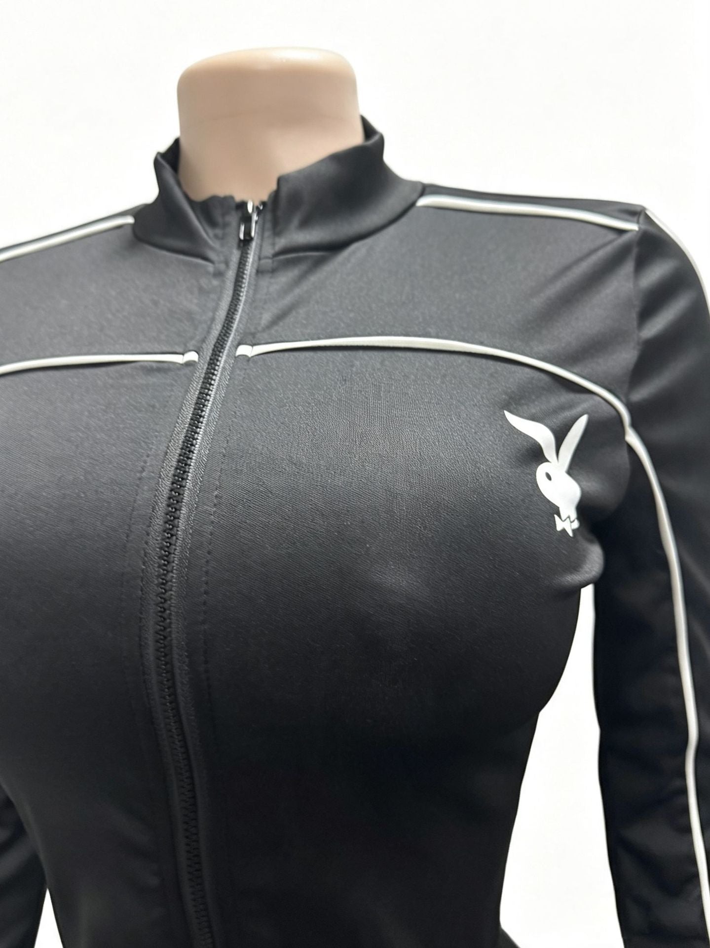 Women’s Zip-Up Athletic Top and Shorts Set