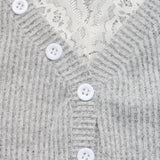 Women’s Ribbed Button Front V-Neck Top