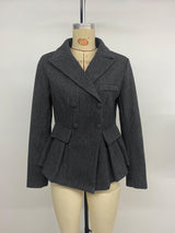 Women’s Double Breasted Peplum Blazer Jacket