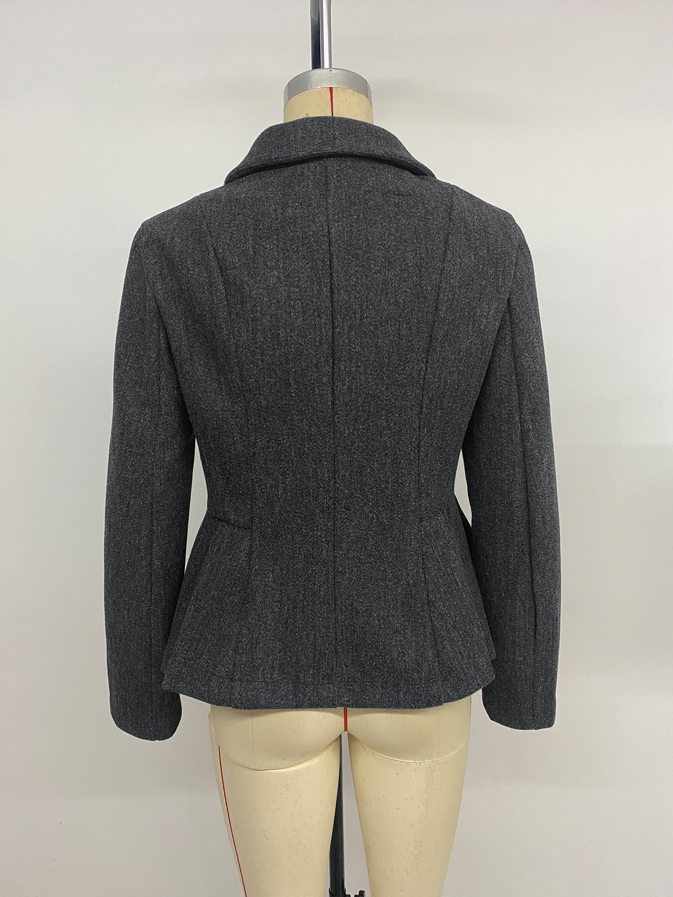 Women’s Double Breasted Peplum Blazer Jacket