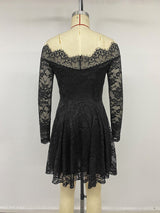 Women’s Off Shoulder Lace Mini Dress