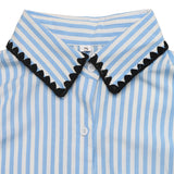 Women’s Striped Button Down Oversized Shirt