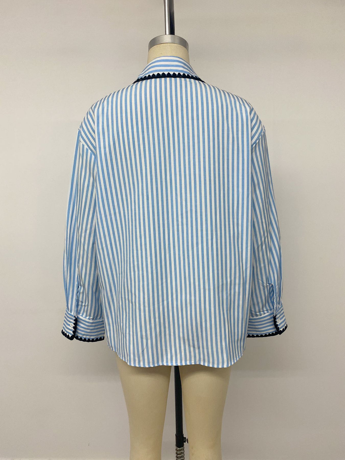 Women’s Striped Button Down Oversized Shirt
