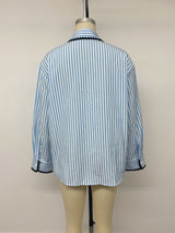 Women’s Striped Button Down Oversized Shirt