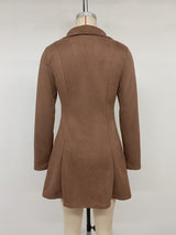 Women’s Long Sleeve Collared A-Line Mini Dress
