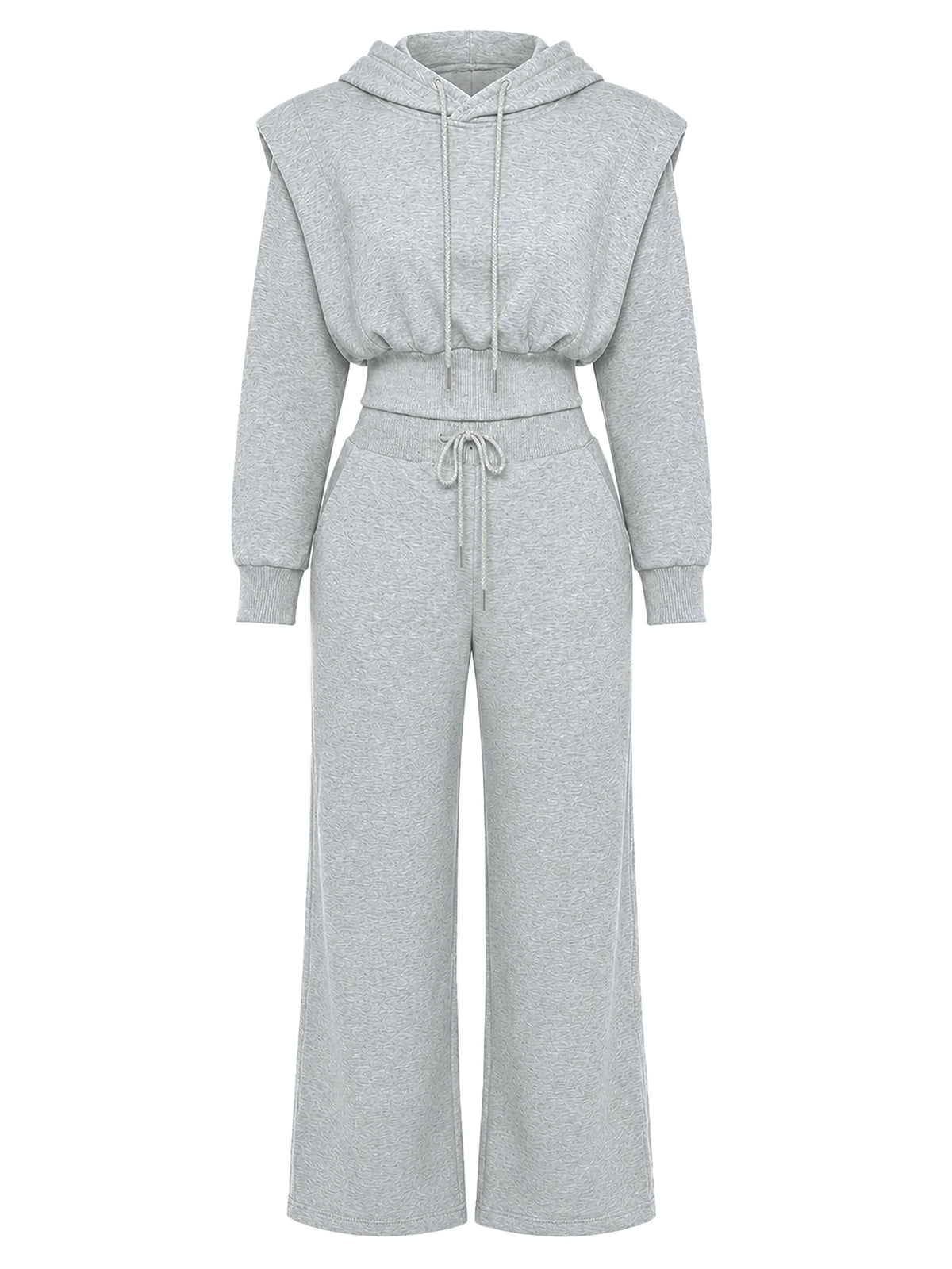 Women’s Hooded Sweatshirt and Wide Leg Pants Set
