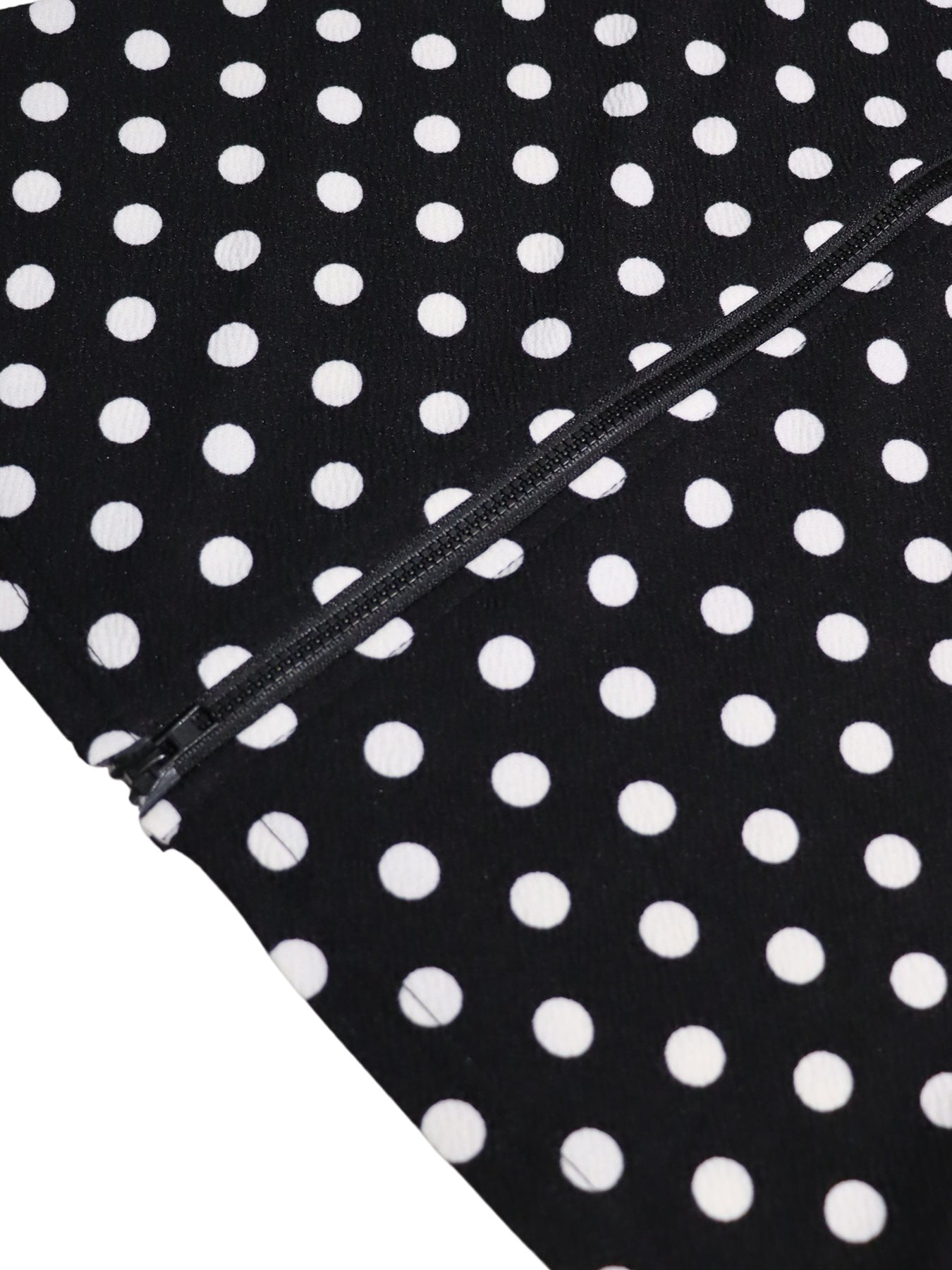 Women’s Polka Dot Zip-Up Skirt Set