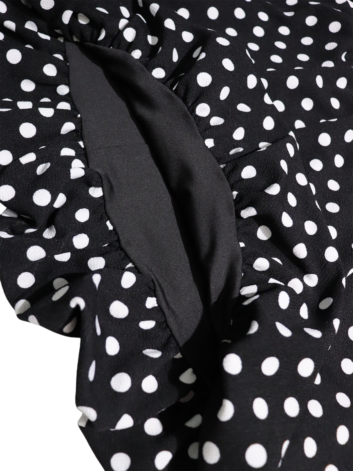 Women’s Polka Dot Zip-Up Skirt Set