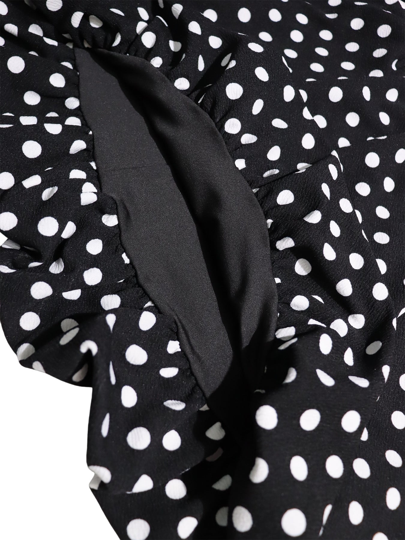 Women’s Polka Dot Zip-Up Skirt Set