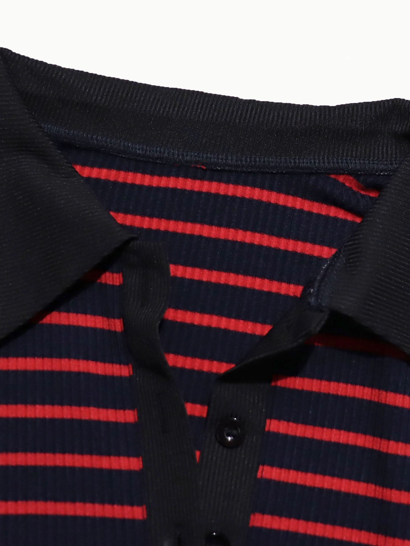 Women’s Striped Collared Button-Up Midi Dress