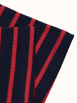 Women’s Striped Collared Button-Up Midi Dress