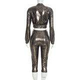 Women’s Cropped Jacket and Capri Pants Set