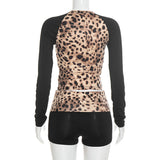 Women’s Leopard Print Top and Shorts Set