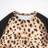 Women’s Leopard Print Top and Shorts Set