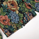 Women’s Floral Faux Fur Collar Cropped Jacket