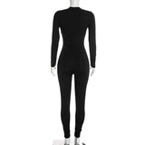 Women’s Cutout Long Sleeve Slim Fit Jumpsuit