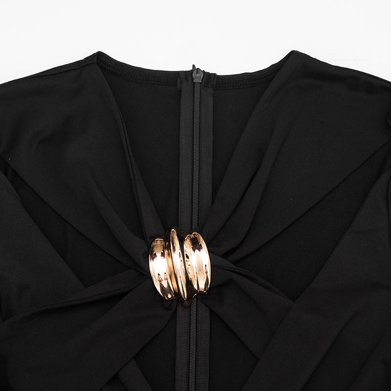 Women’s Cutout Long Sleeve Slim Fit Jumpsuit