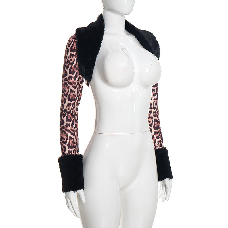 Women’s Leopard Print Dress and Jacket Set