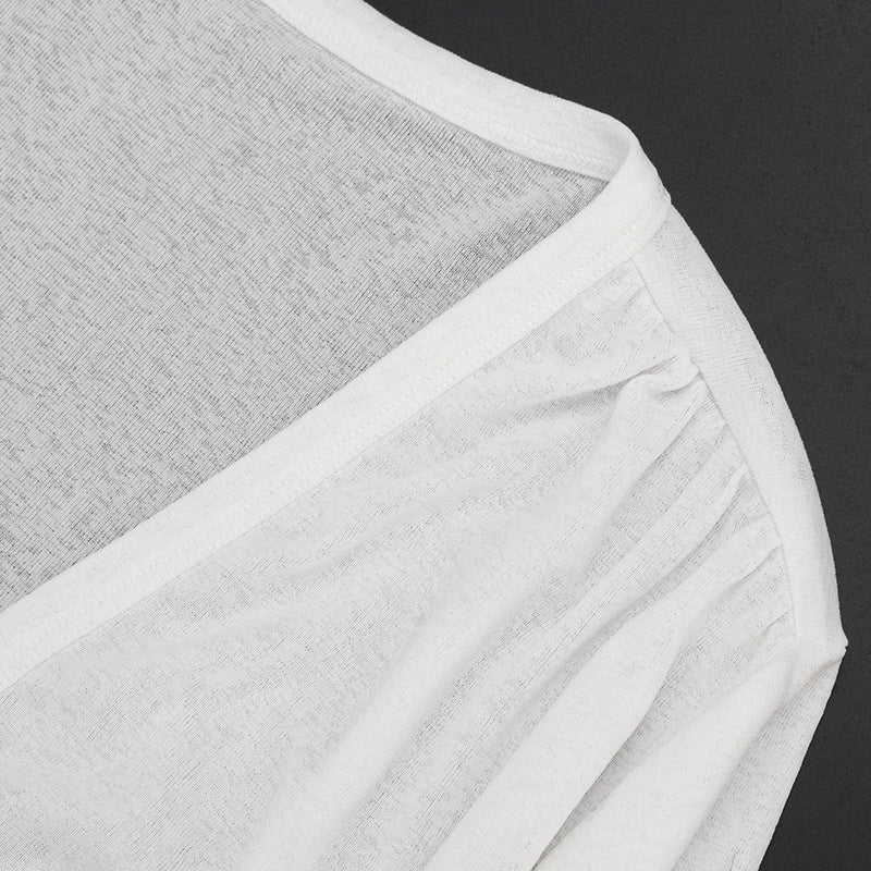 Women’s Long Sleeve Twist Front Crop Top