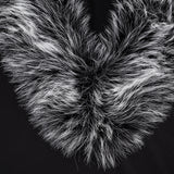 Women’s Faux Fur Collar Long Sleeve Top
