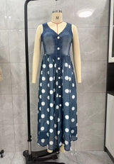 Women’s Polka Dot  Maxi Dress