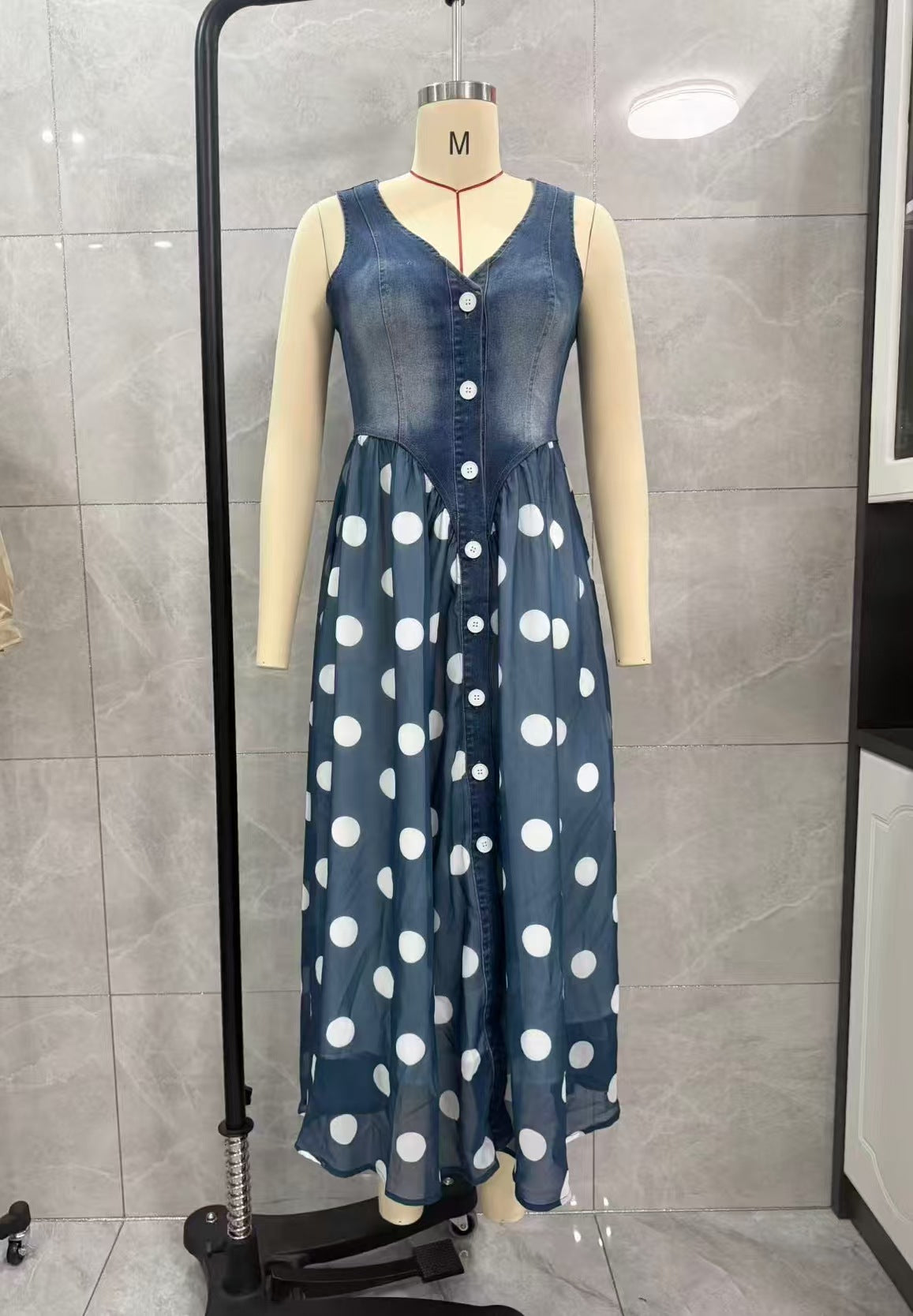 Women’s Polka Dot  Maxi Dress