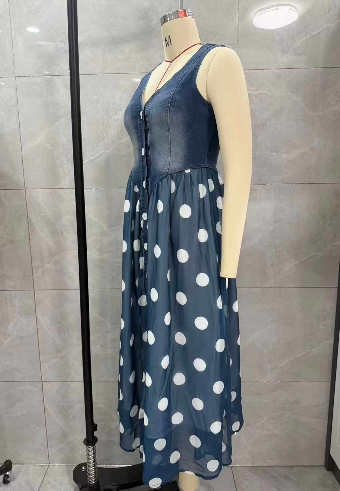 Women’s Polka Dot  Maxi Dress