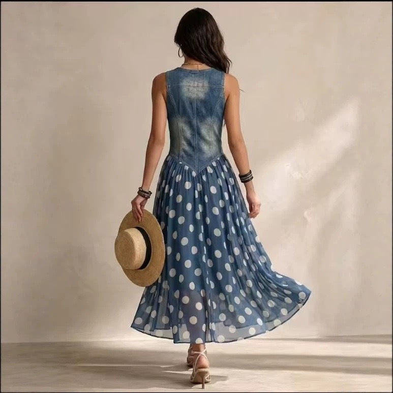 Women’s Polka Dot  Maxi Dress