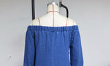 Women’s Ruched Off Shoulder Mini Dress