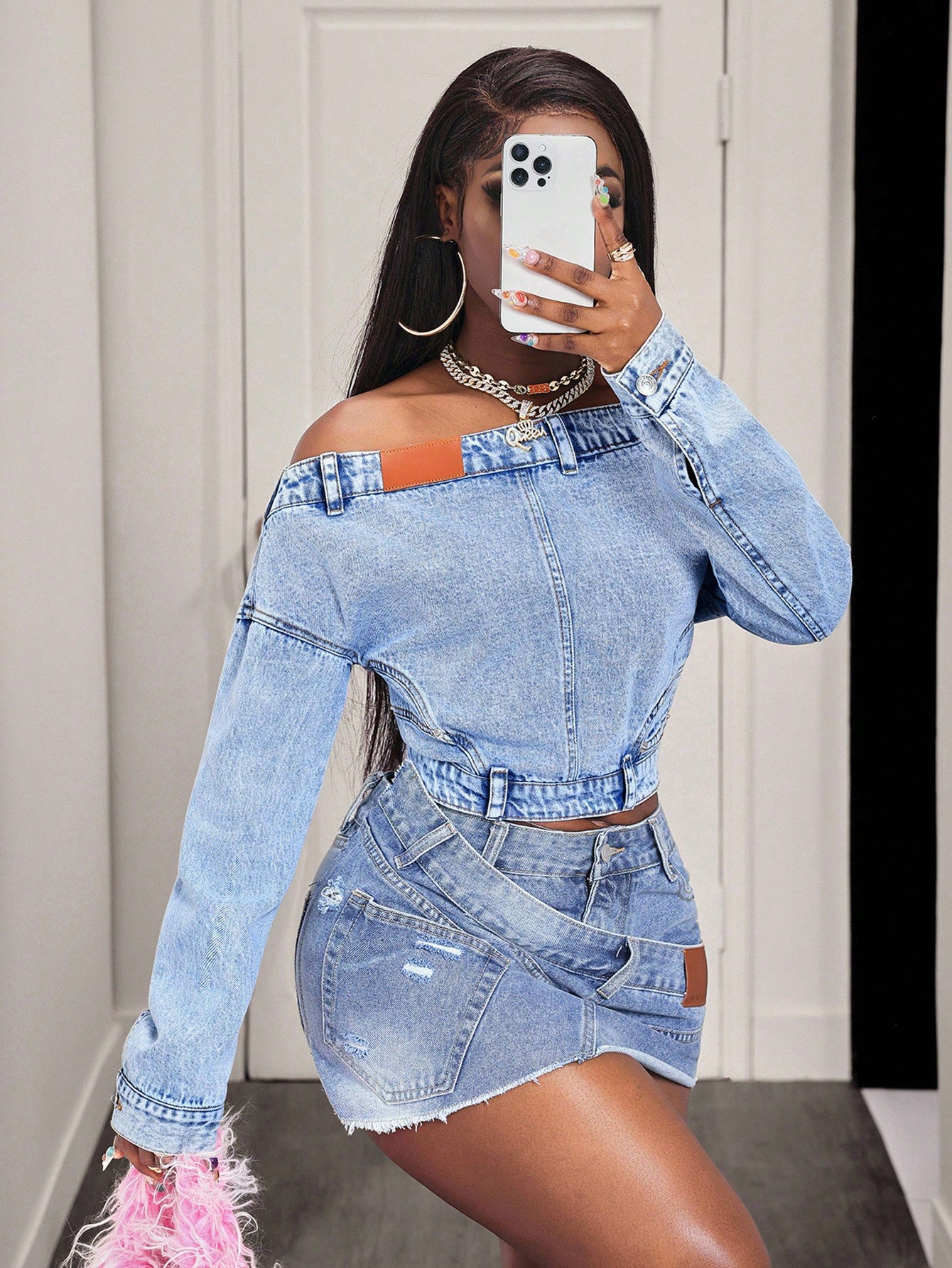 Women’s Off Shoulder  Crop Top