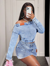 Women’s Off Shoulder  Crop Top