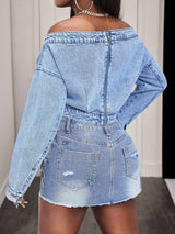 Women’s Off Shoulder  Crop Top