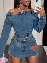 Women’s Off Shoulder  Crop Top
