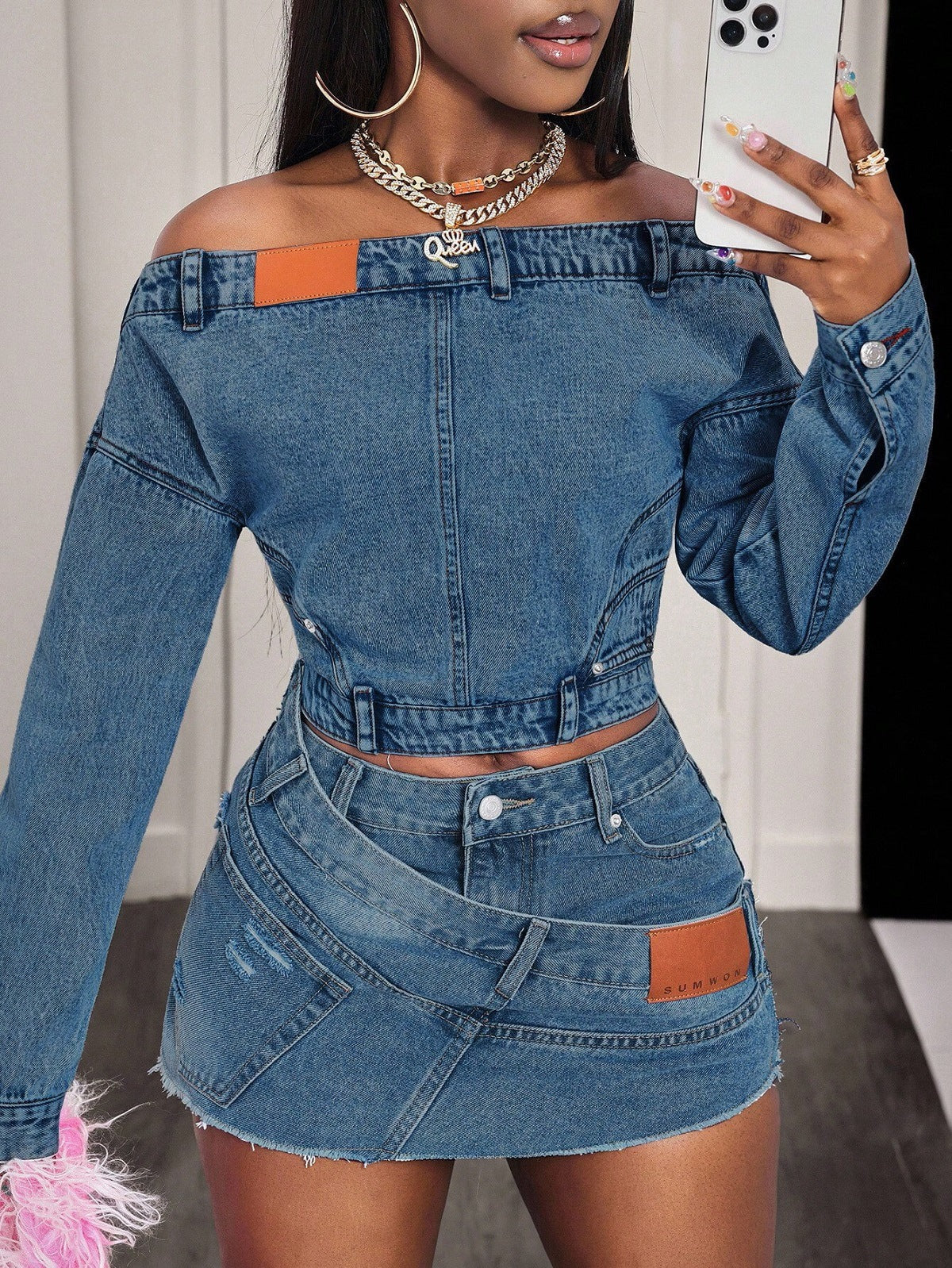 Women’s Off Shoulder  Crop Top