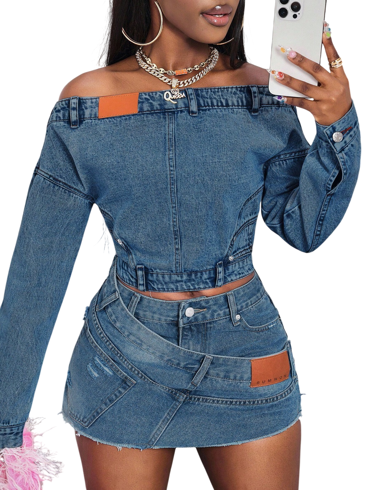 Women’s Off Shoulder  Crop Top