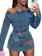 Women’s Off Shoulder  Crop Top