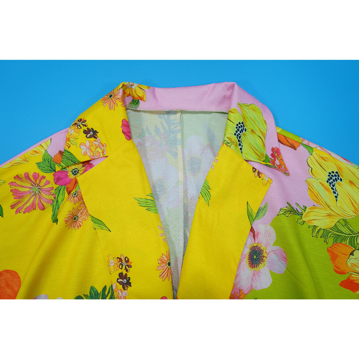 Women’s Floral Belted Blazer Shorts Set
