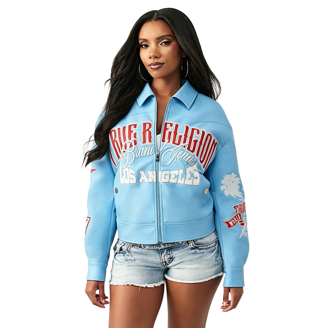 Women’s Graphic Zip-Up Bomber Jacket