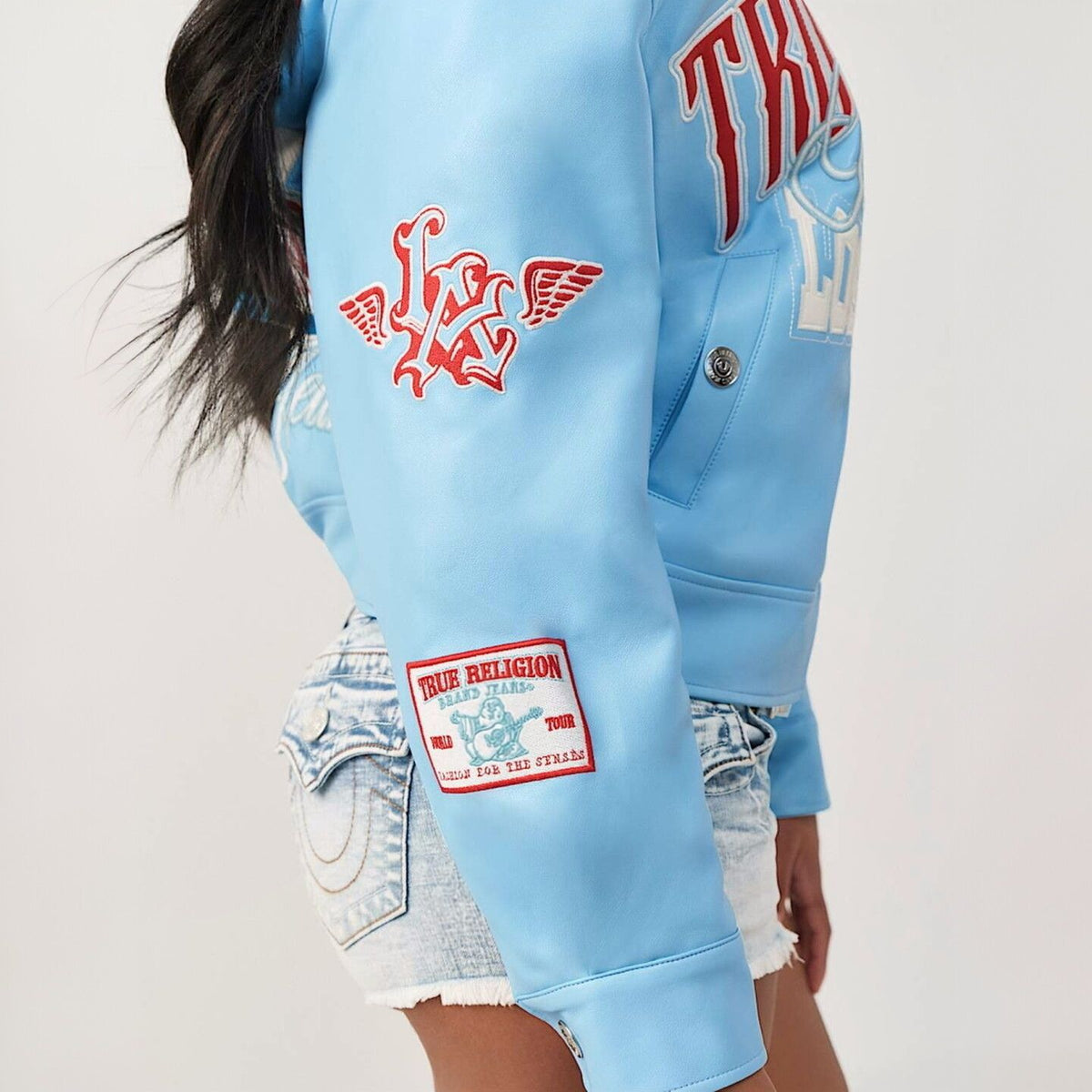 Women’s Graphic Zip-Up Bomber Jacket