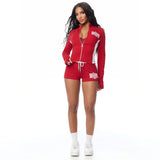 Women’s Zip-Up Jacket and Shorts Set