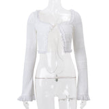 Women’s Ruffle Crop Top and Mini Skirt Set