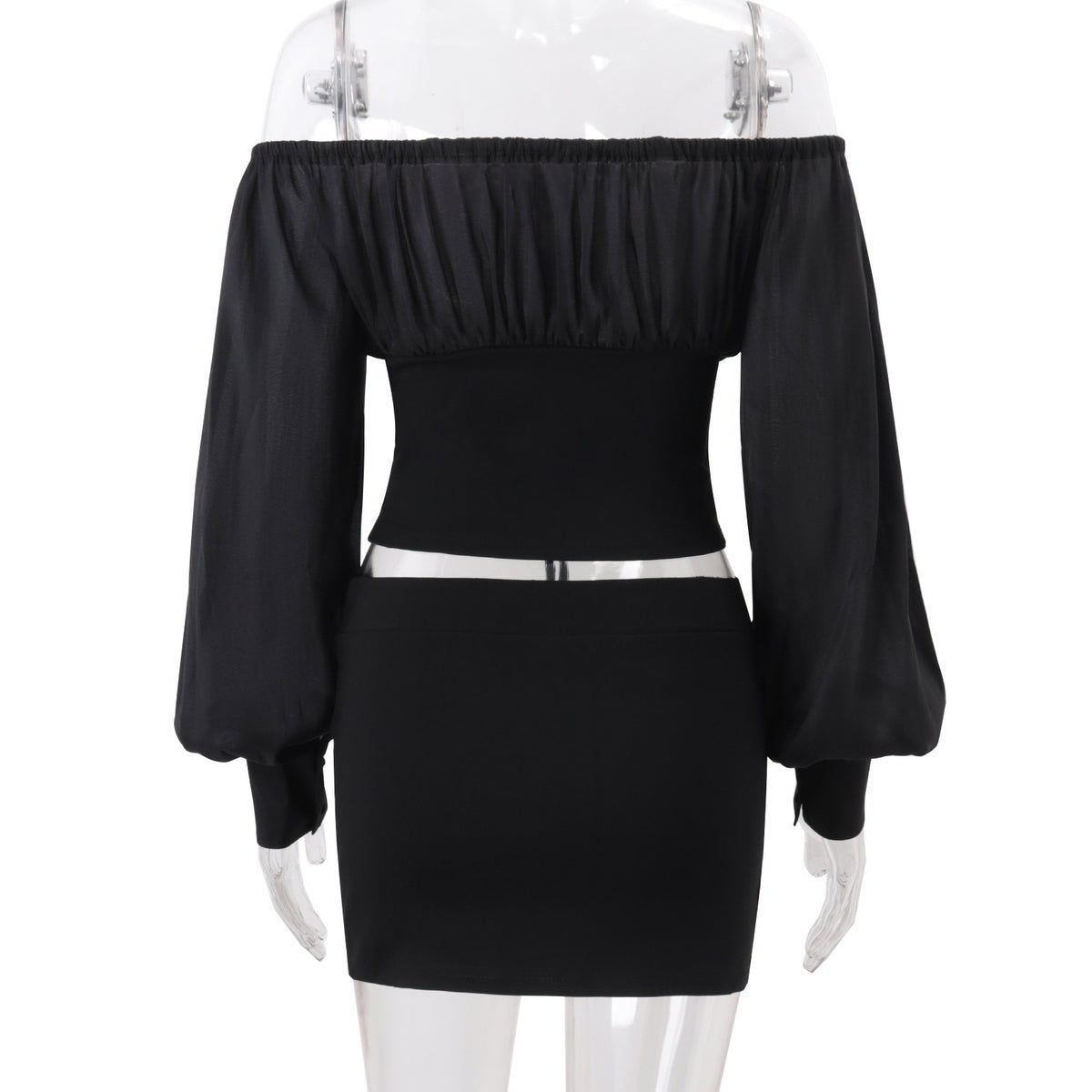 Women’s Off Shoulder Corset Mini Skirt Set