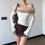 Women’s Off Shoulder  Trim Top